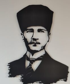 Atatürk Silueti Metal Tablo